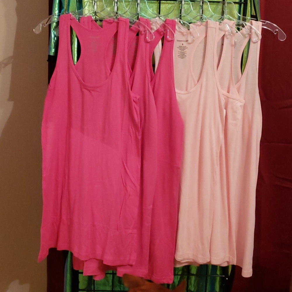 Racerback t shirt tank dresses HOT PINK COLOR